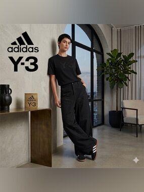 Adidas Y-3 Yohji Yamamoto UT Twill Black Pants - JV6774 - Small